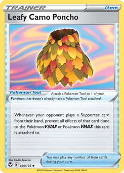Pokemon Silver Tempest Leafy Camo Poncho - 160