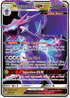 Pokemon Unified Minds Naganadel-GX - 160