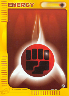 Pokemon Expedition Base Set Fighting Energy - 160