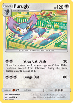 Pokemon Unbroken Bonds Purugly - 160