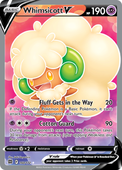 Pokemon Brilliant Stars Whimsicott V - 160