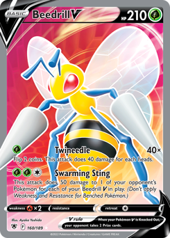Pokemon Astral Radiance Beedrill V - 160