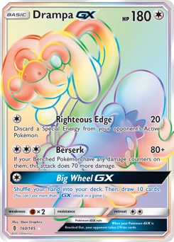 Pokemon Guardians Rising Drampa-GX - 160