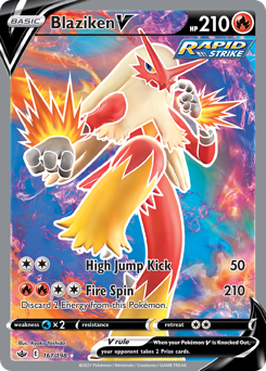 Pokemon Chilling Reign Blaziken V - 161