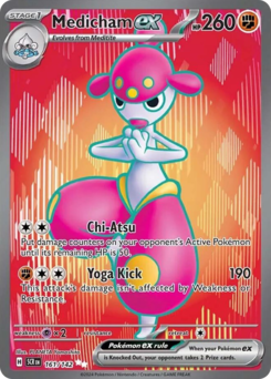 Pokemon Stellar Crown Medicham ex - 161