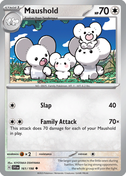 Pokemon Scarlet & Violet Maushold - 161