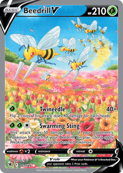 Pokemon Astral Radiance Beedrill V - 161