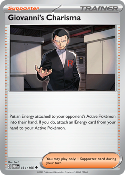 Pokemon 151 Giovanni's Charisma - 161
