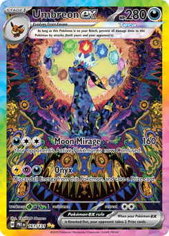 Pokemon Prismatic Evolutions Umbreon ex - 161
