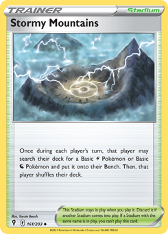 Pokemon Evolving Skies Stormy Mountains - 161