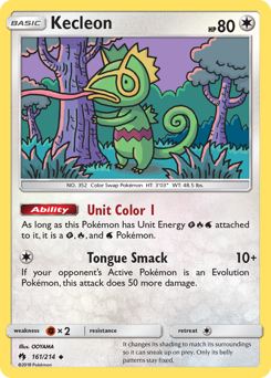 Pokemon Lost Thunder Kecleon - 161