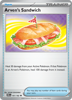 Pokemon Destined Rivals Arven's Sandwich - 161