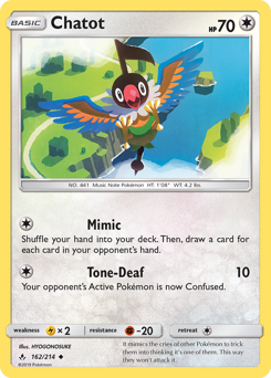 Pokemon Unbroken Bonds Chatot - 162