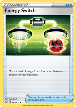 Pokemon Sword & Shield Energy Switch - 162