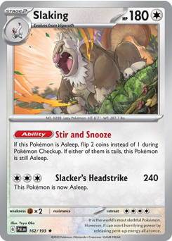 Pokemon Paldea Evolved Slaking - 162