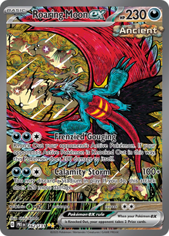 Pokemon Prismatic Evolutions Roaring Moon ex - 162