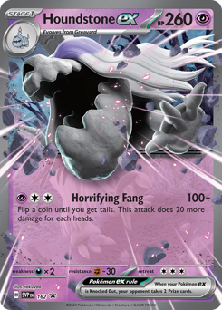 Pokemon Scarlet & Violet Black Star Promos Houndstone ex - 162