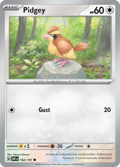 Pokemon Obsidian Flames Pidgey - 162