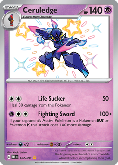 Pokemon Paldean Fates Ceruledge - 162