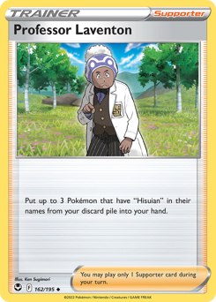 Pokemon Silver Tempest Professor Laventon - 162