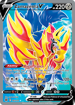Pokemon Brilliant Stars Zamazenta V - 163