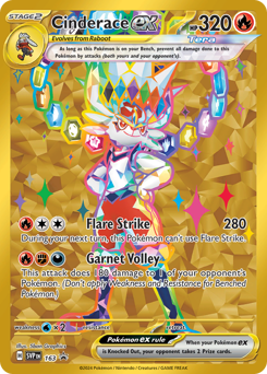 Pokemon Scarlet & Violet Black Star Promos Cinderace ex - 163