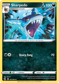Pokemon Fusion Strike Sharpedo - 163