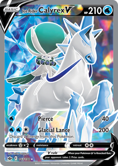 Pokemon Chilling Reign Ice Rider Calyrex V - 163