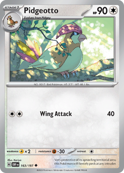 Pokemon Obsidian Flames Pidgeotto - 163