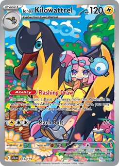 Pokemon Journey Together Iono's Kilowattrel - 163