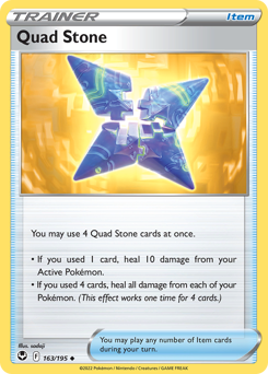 Pokemon Silver Tempest Quad Stone - 163