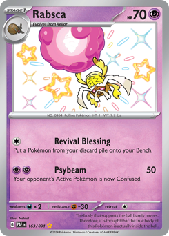 Pokemon Paldean Fates Rabsca - 163