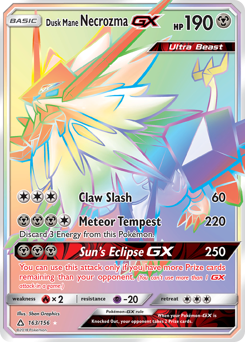 Pokemon Ultra Prism Dusk Mane Necrozma-GX - 163