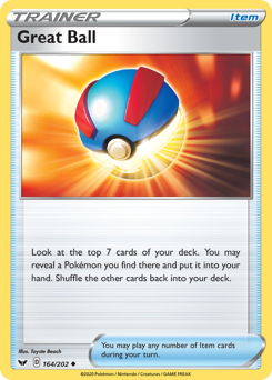 Pokemon Sword & Shield Great Ball - 164