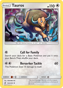 Pokemon Unified Minds Tauros - 164