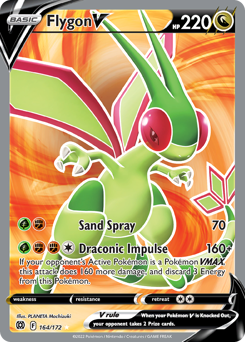 Pokemon Brilliant Stars Flygon V - 164