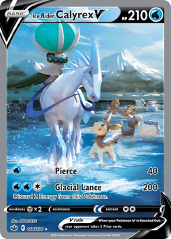 Pokemon Chilling Reign Ice Rider Calyrex V - 164
