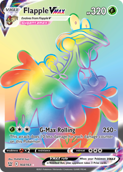 Pokemon Battle Styles Flapple VMAX - 164