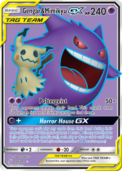 Pokemon Team Up Gengar & Mimikyu-GX - 164