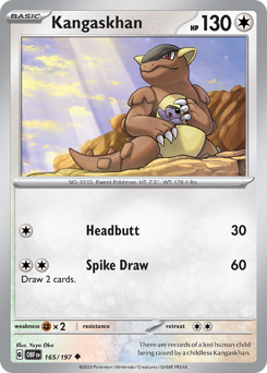 Pokemon Obsidian Flames Kangaskhan - 165