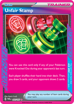 Pokemon Twilight Masquerade Unfair Stamp - 165