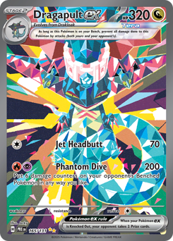 Pokemon Prismatic Evolutions Dragapult ex - 165