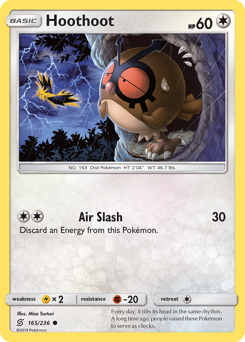 Pokemon Unified Minds Hoothoot - 165