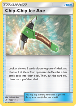 Pokemon Unbroken Bonds Chip-Chip Ice Axe - 165