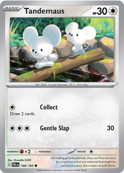 Pokemon Paldea Evolved Tandemaus - 166