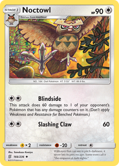 Pokemon Unified Minds Noctowl - 166