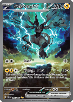 Pokemon Black Bolt Zekrom ex - 166