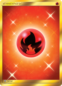 Pokemon Burning Shadows Fire Energy - 167