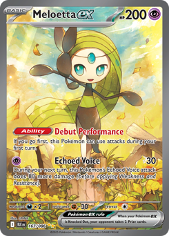 Pokemon Black Bolt Meloetta ex - 167