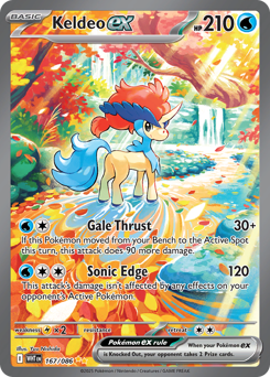 Pokemon White Flare Keldeo ex - 167